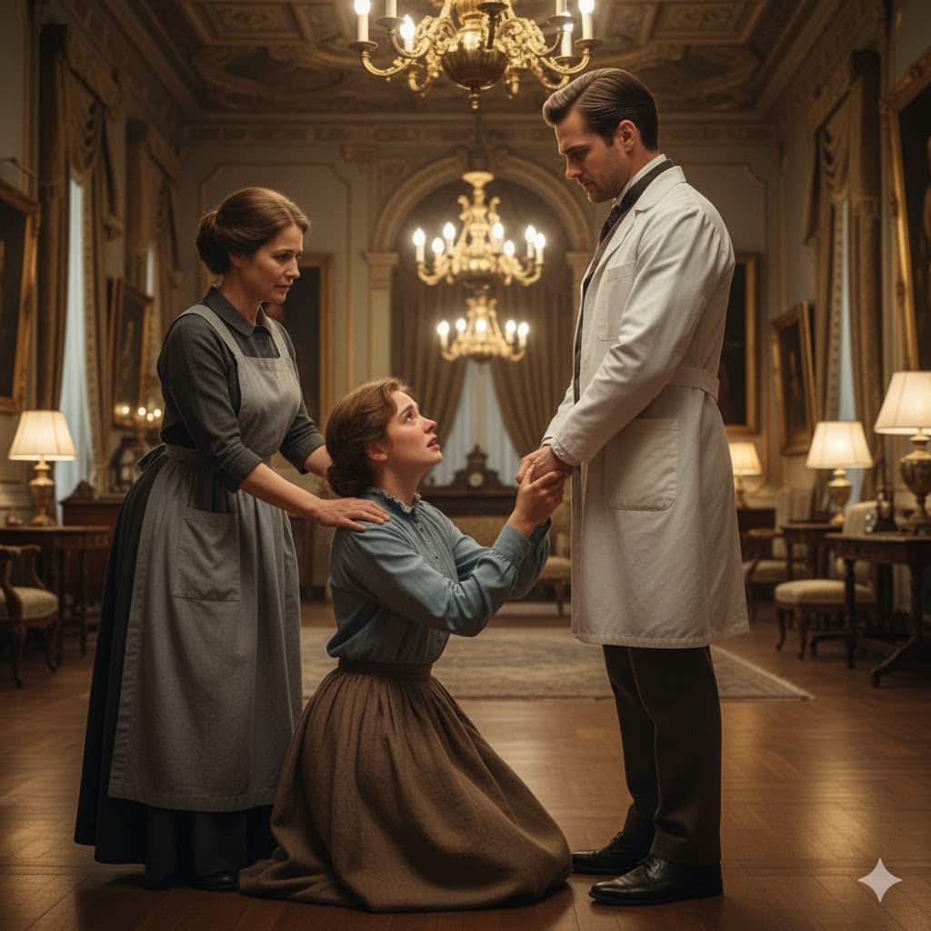 Jeune spécialiste en blouse blanche