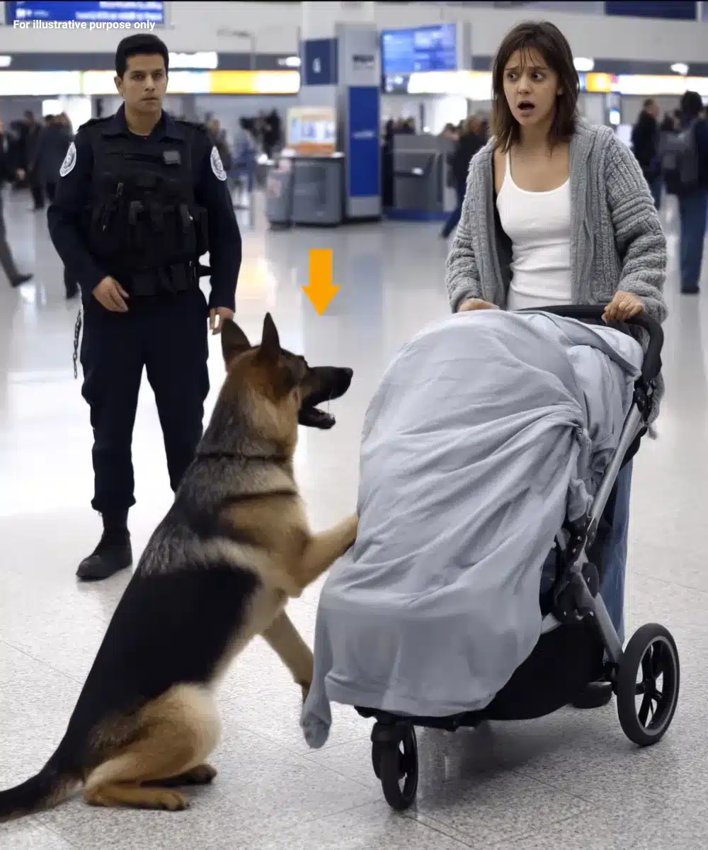 Luna, berger allemand policier en alerte