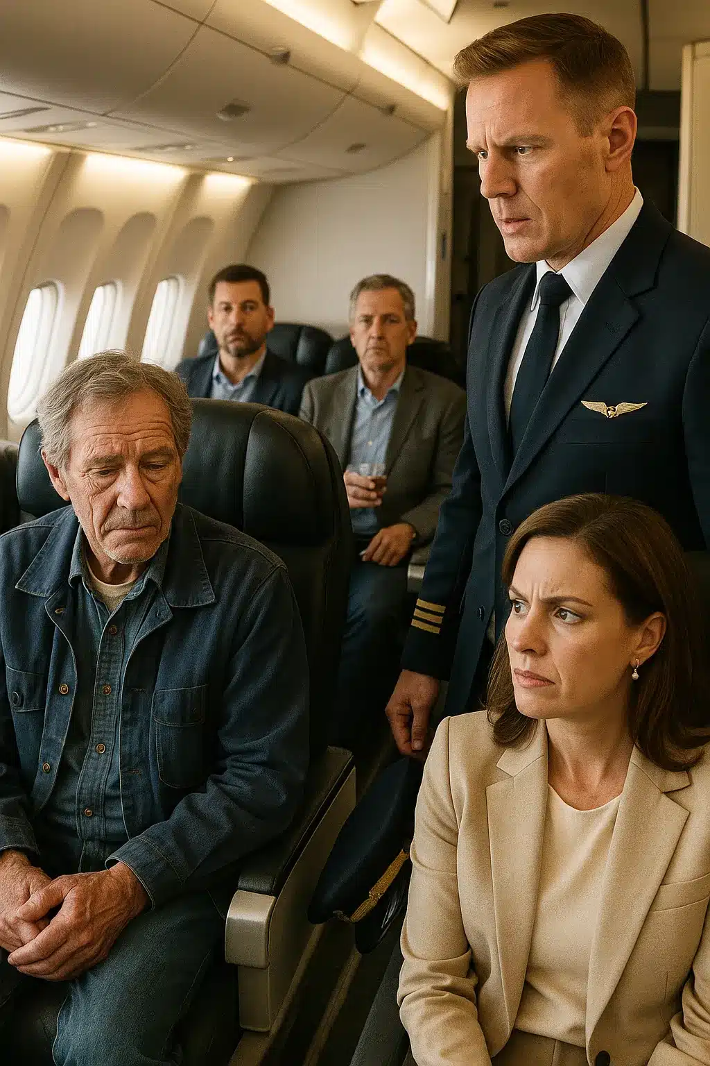 Commandant d'avion dans la cabine
