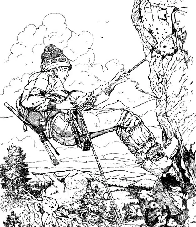 Illustration d'un paysage de montagne avec des animaux cachés