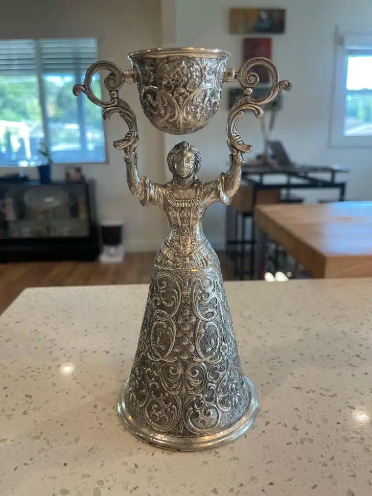 Coupe de mariage à double compartiment