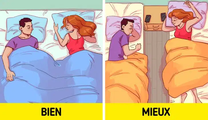 Deux chambres séparées décorées avec goût pour un couple