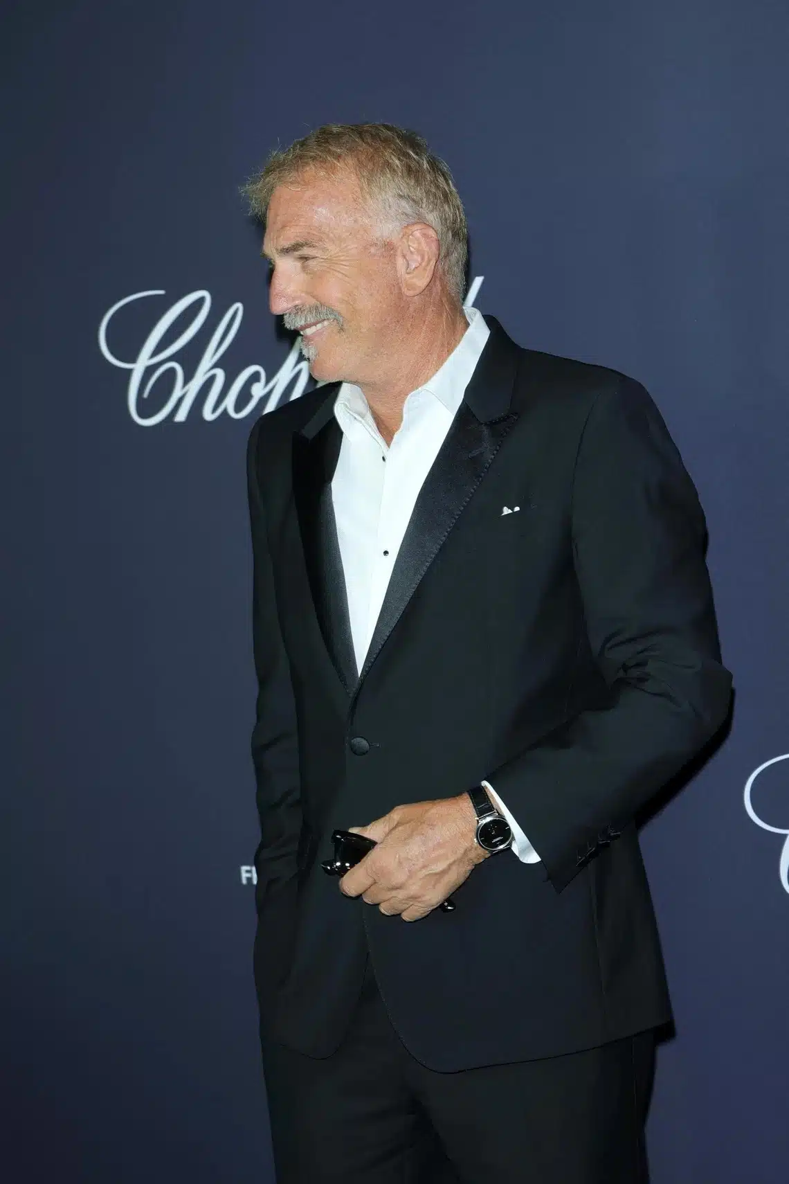 Kevin Costner sur le tapis rouge de Cannes