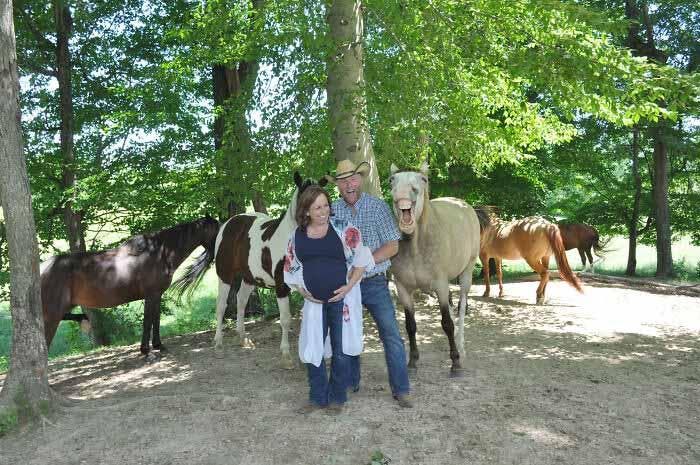 Amanda Eckstein et son partenaire avec les chevaux