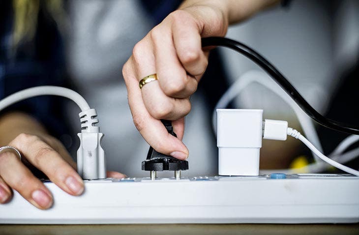 Branchement d’appareils sur une rallonge électrique