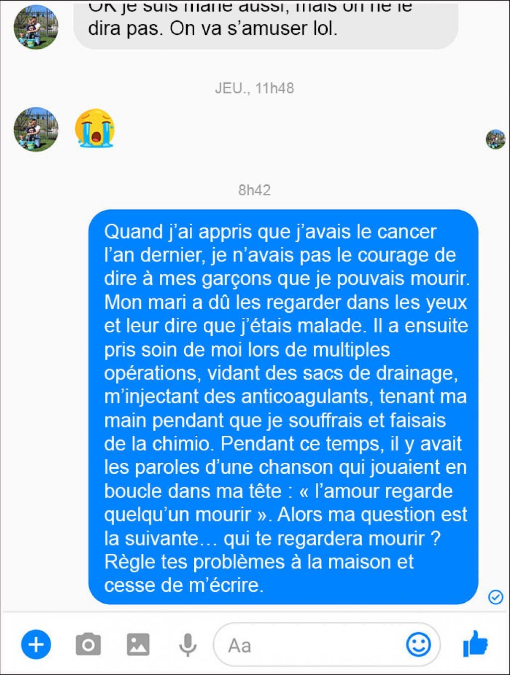 Cet homme harcèle une femme avec des messages