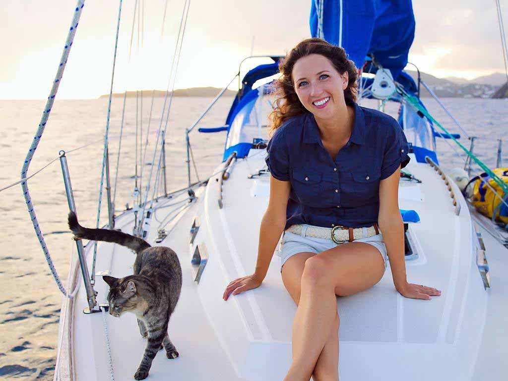 Jessica avec le chat