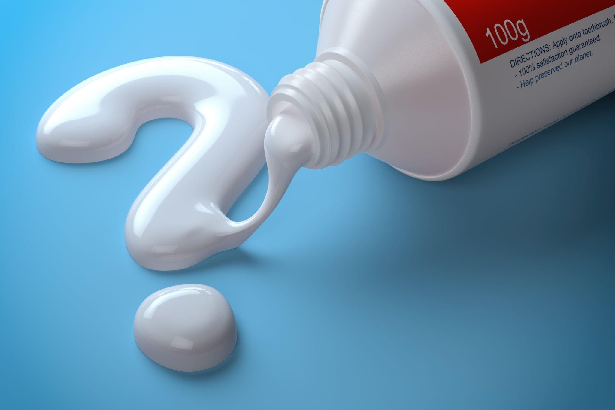 La pâte de dentifrice