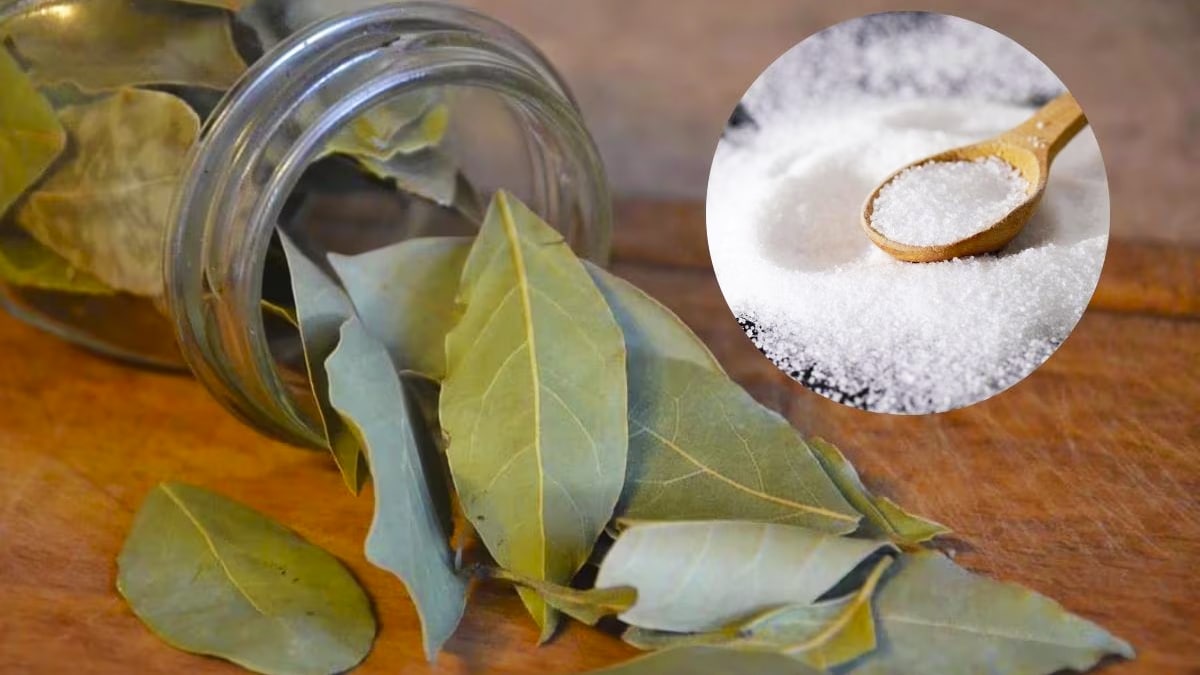 Bain de laurier et sel pour la relaxation