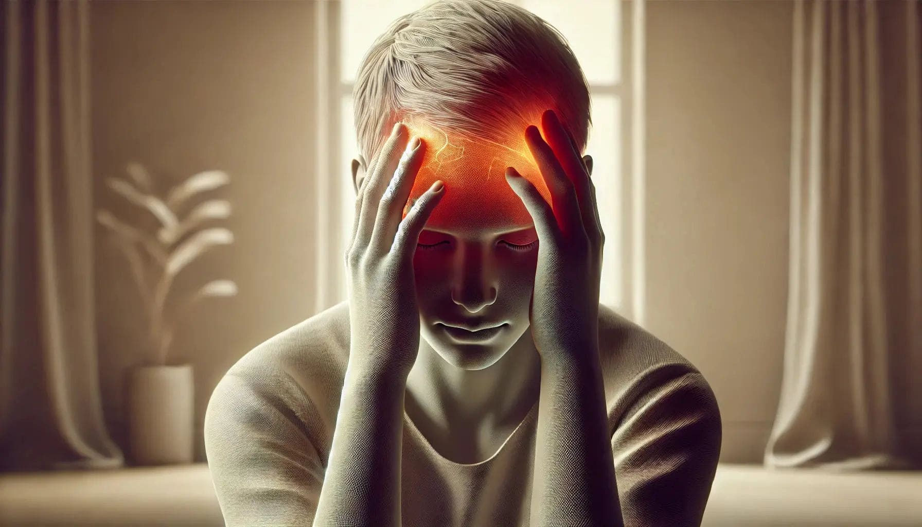 Femme souffrant de migraine