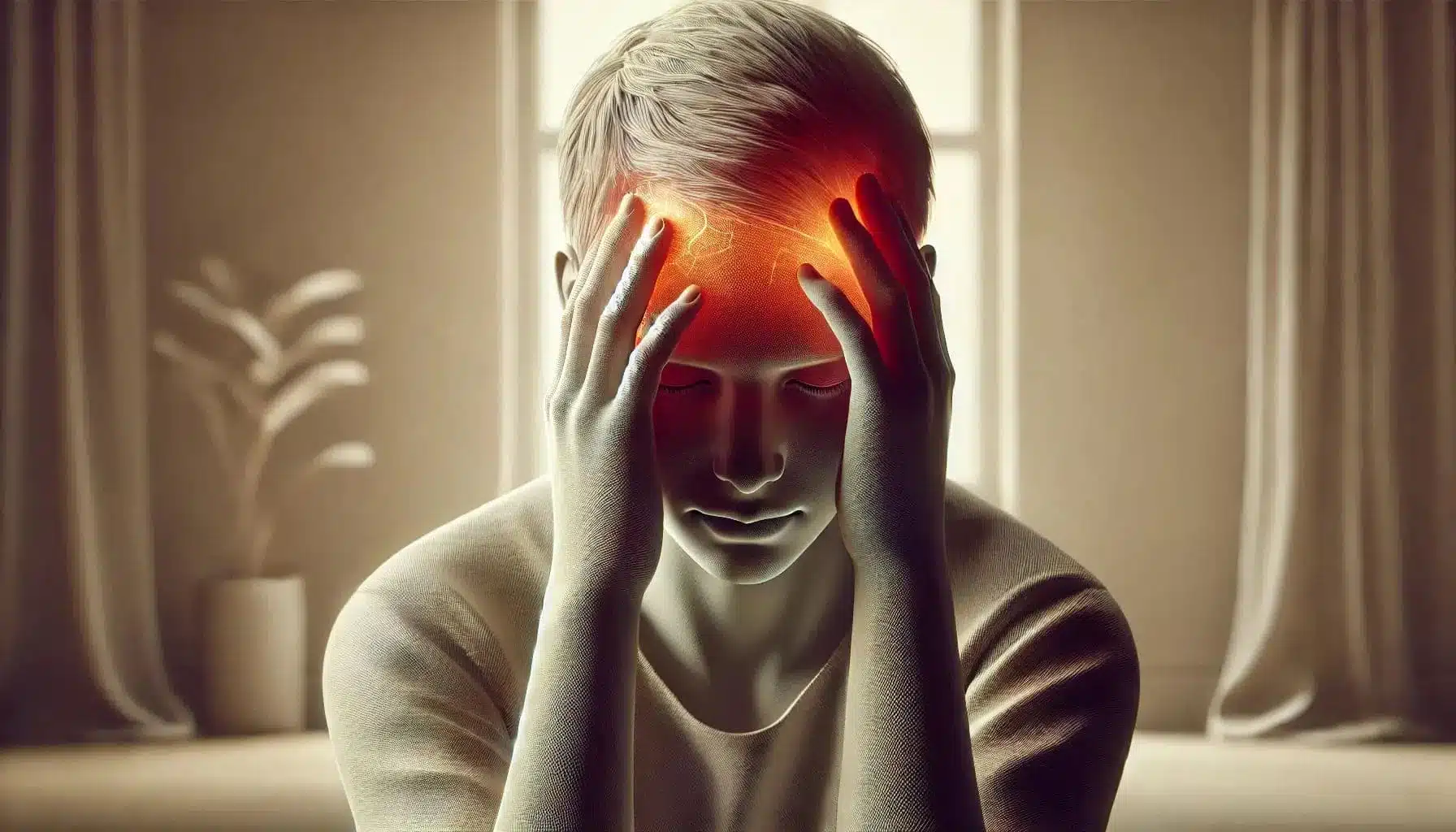 Femme souffrant de migraine