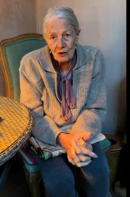 Vanessa Redgrave lors d'une prise de parole publique