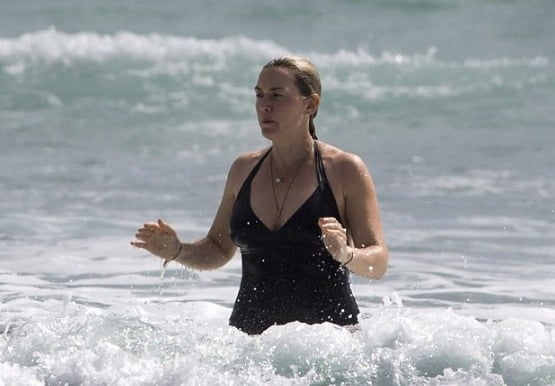 Kate Winslet sur le tournage de Lee