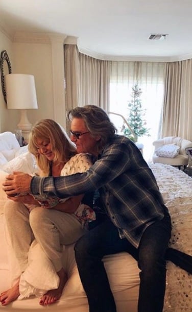 Portrait complice de Goldie Hawn et Kurt Russell