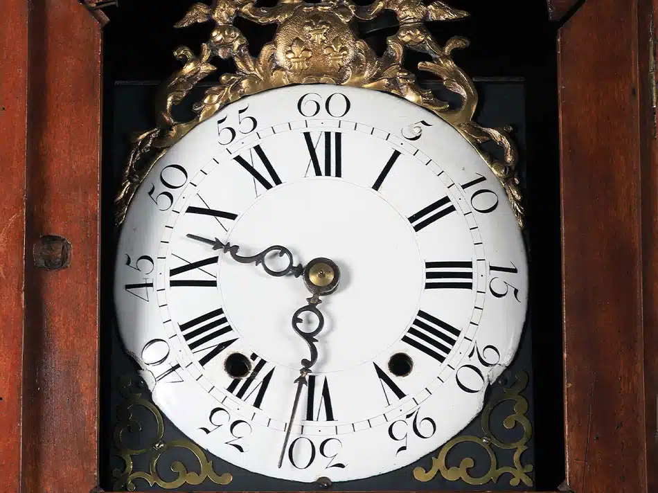 Horloge comtoise arrêtée