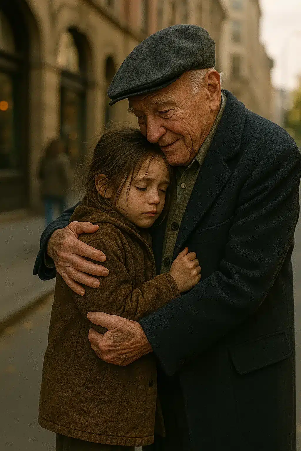 Moment émouvant entre les deux protagonistes