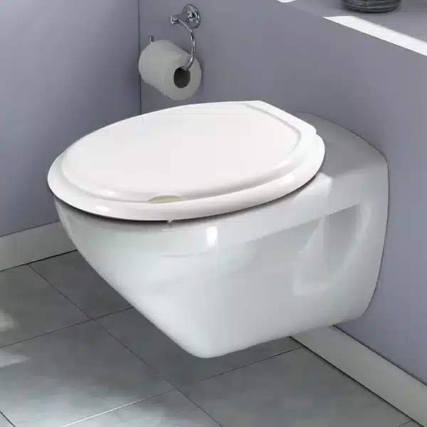 Abattant WC en plastique blanc