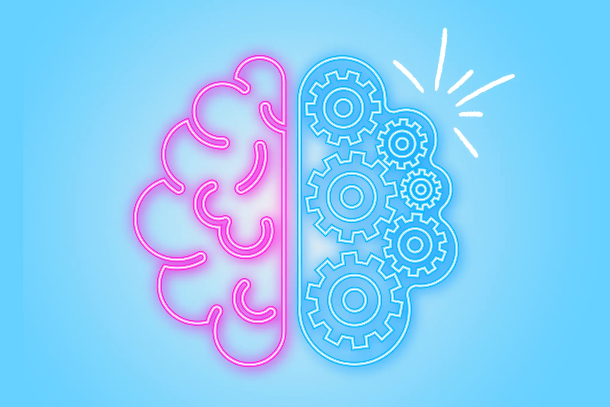 Représentation artistique d'un cerveau créatif et d'idées innovantes