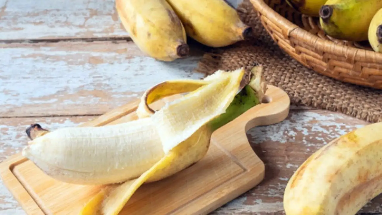 Peau de banane utilisée comme soin cutané