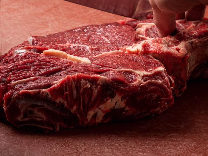 Viande de bœuf préparée pour conservation