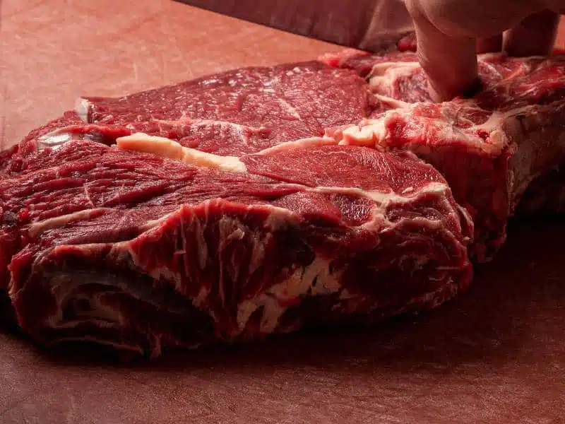 Viande de bœuf préparée pour conservation