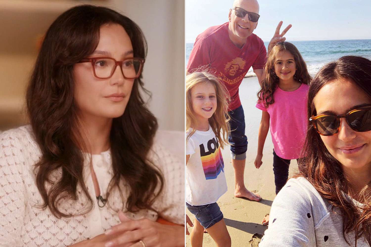 Emma Heming Willis et Bruce Willis souriant