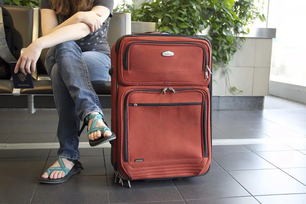 Valise prête pour l'avion