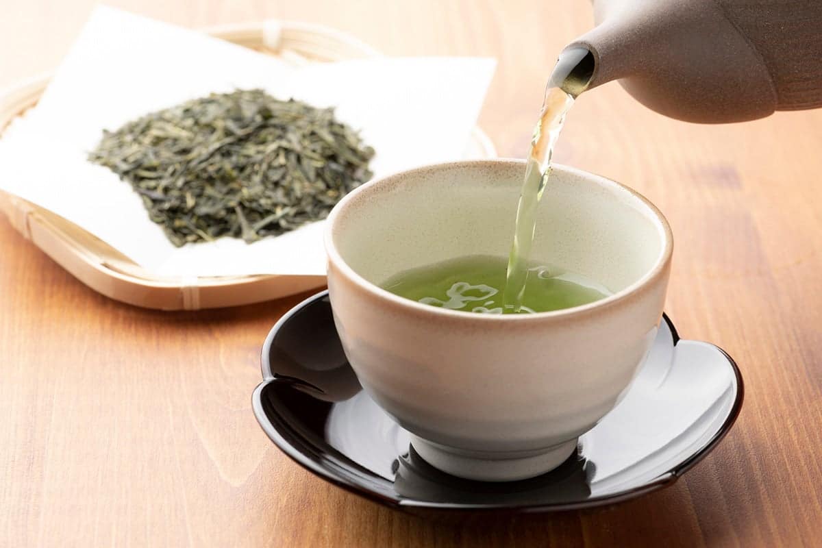 Tasse de thé vert bienfaisant
