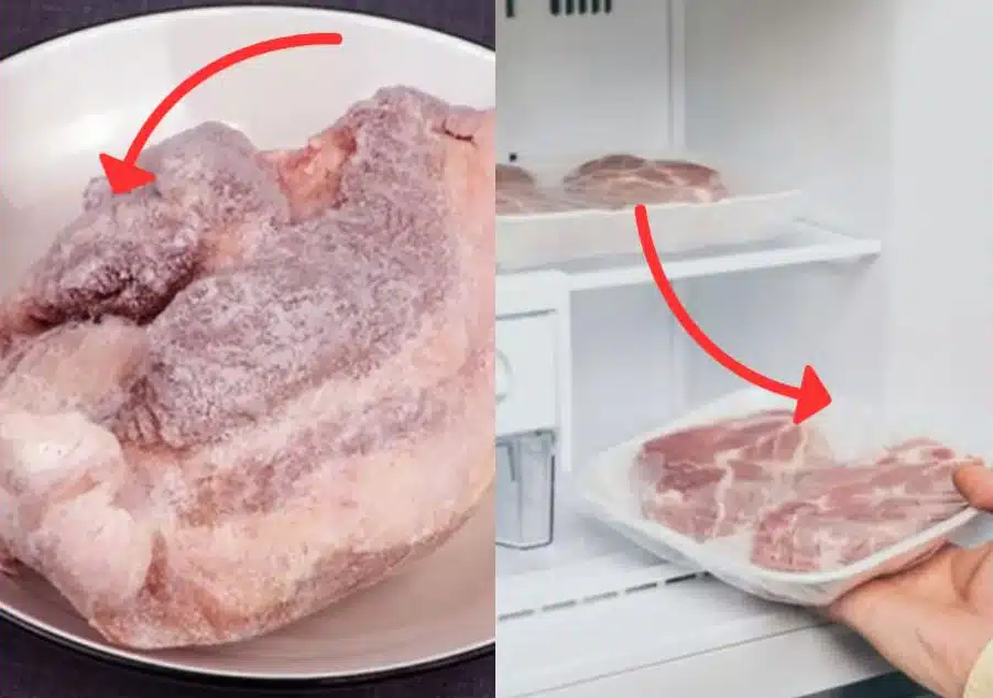 Méthode de décongélation rapide avec deux casseroles