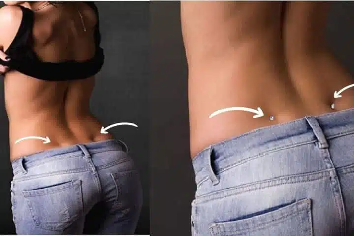 Comparaison fossettes chez l'homme et la femme