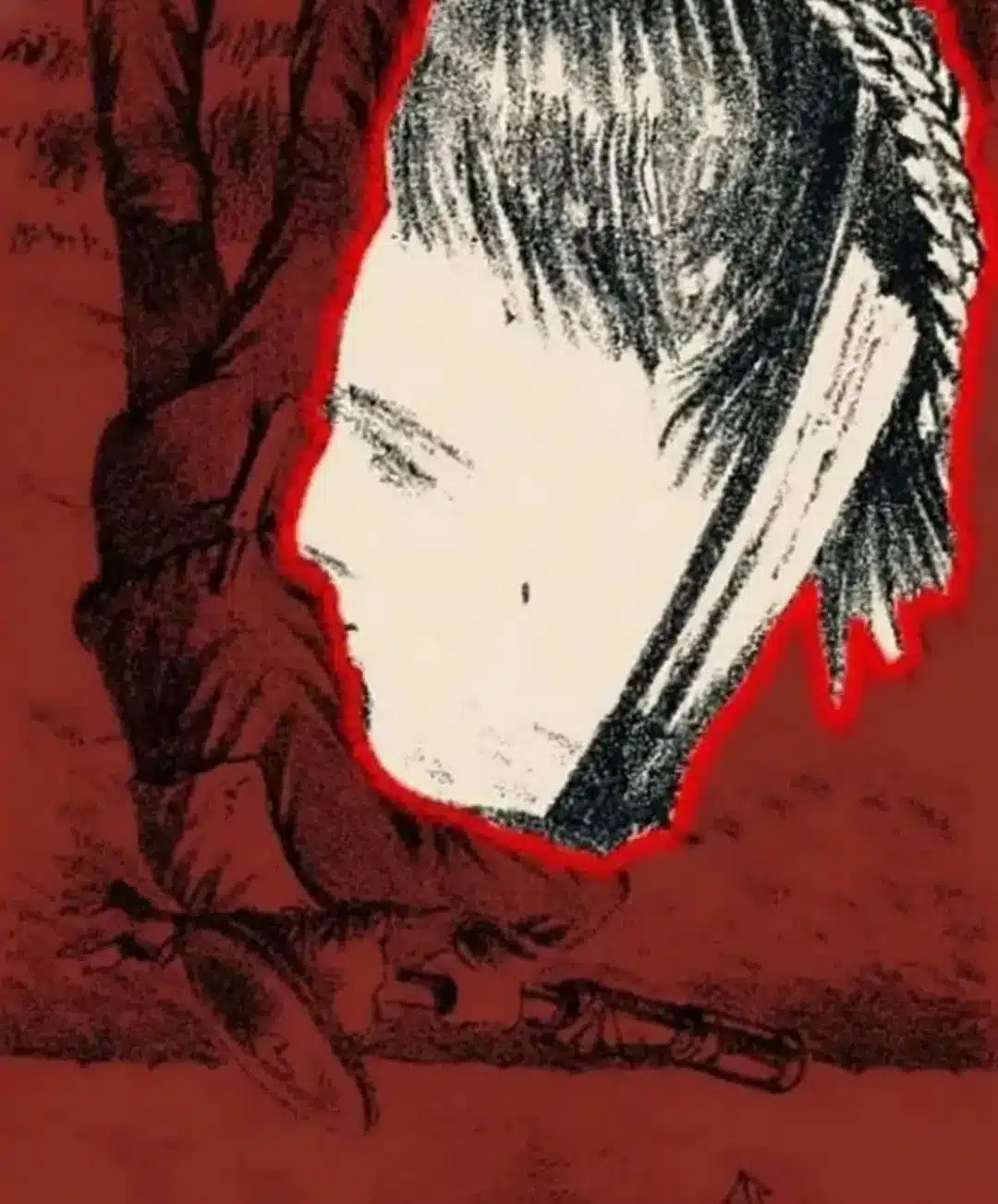 Solution de l'illusion montrant le visage caché