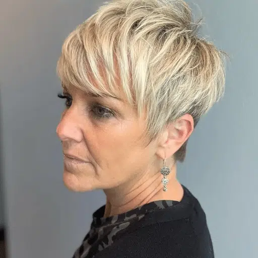 Différentes variantes de coupe pixie