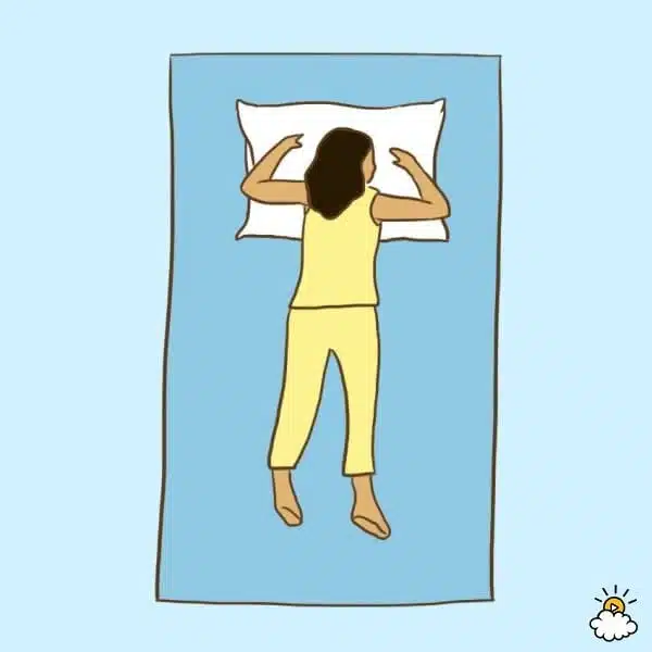 Personne dormant sur le ventre