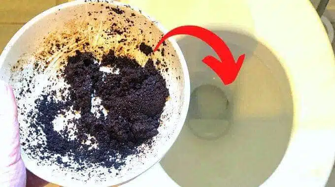 Utilisation du marc de café pour l'entretien des toilettes