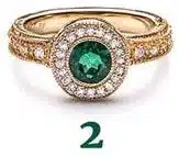 Bague classique et raffinée