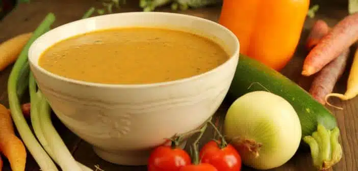 Soupe de légumes maison