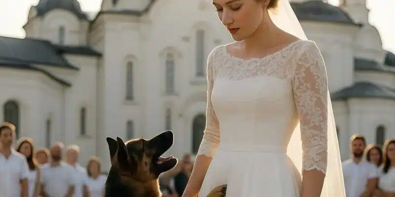 Berger allemand et sa maîtresse lors du mariage
