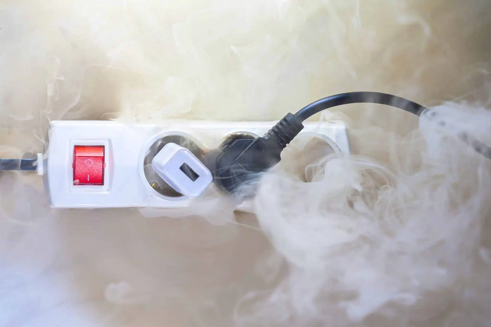Chargeur de smartphone endommagé