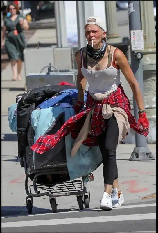 L'actrice lors d'un événement public avant son retrait