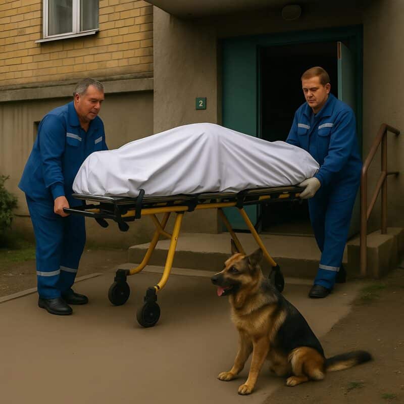 Berger allemand veillant sur son maître