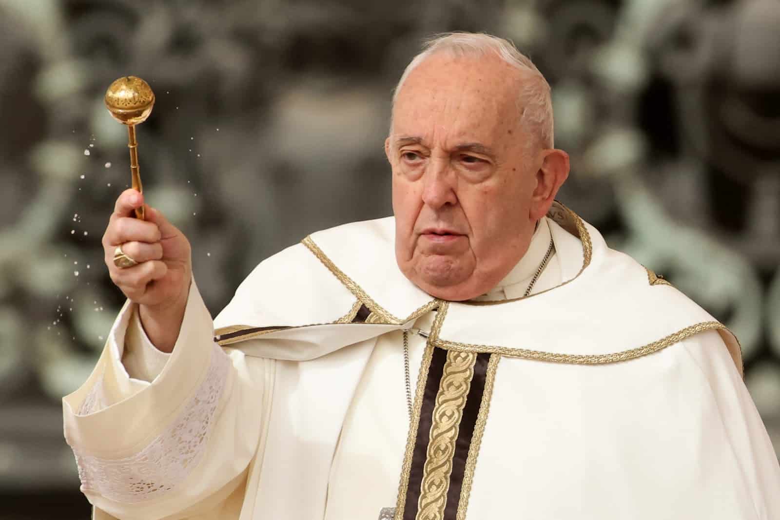 Le pape François lors d'une cérémonie